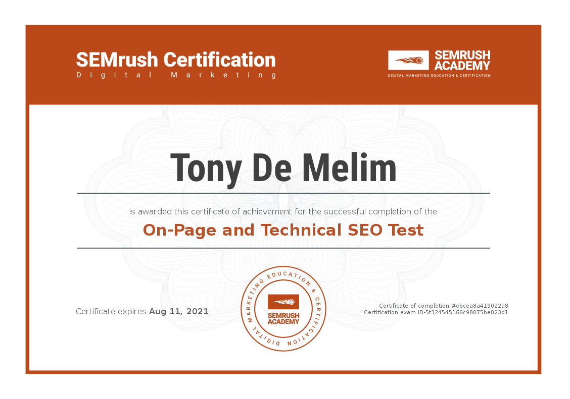 On-page and Technical SEO Test